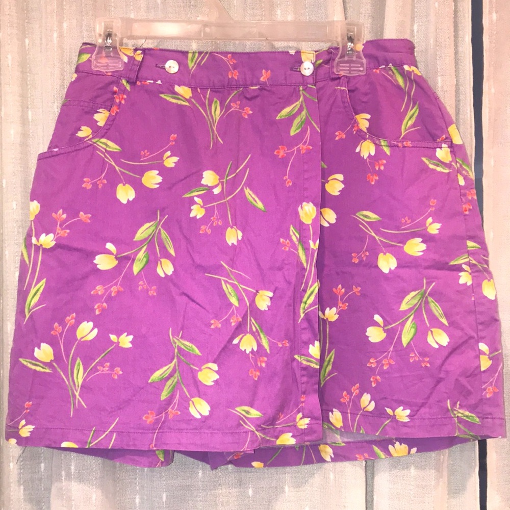 Vintage Floral Skort